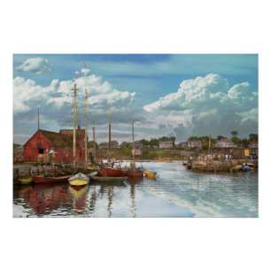 Boat - Rockport Mass - Motif Number One - 1906 Poster