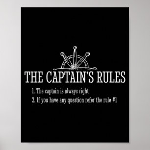 Boat Rules Funny Sayings Sailing Sail Boats Poster