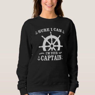 Boat Sailing Boat Captain's Hat Motorboat Sailing Sweatshirt