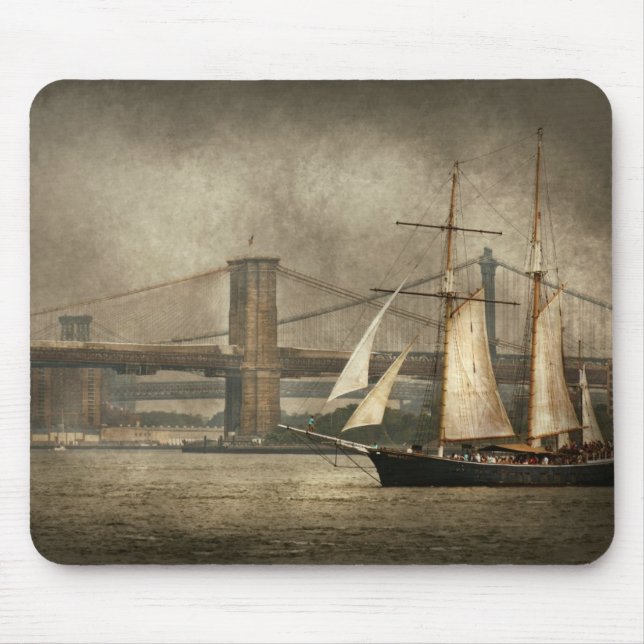 Boat - Sailing - Clipper City Mouse Pad (Front)