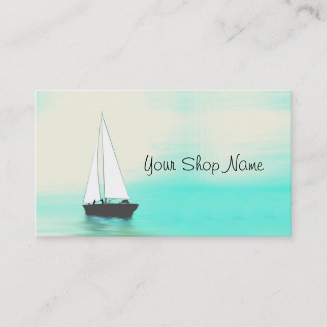Boat Sales, Maintenance, Supplies Business Card (Front)