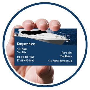 Boat Sales Modern Business Cards