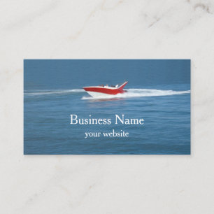 Boat Sales Rentals And Maintenance Business Card