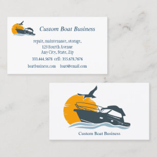 Boat Sales Repair Maintenance Storage Marine  Business Card