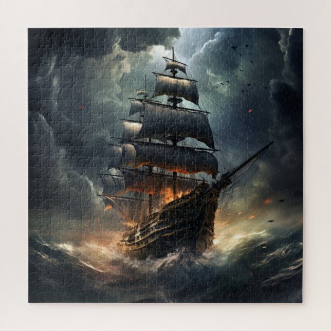 Boat Series Puzzle -3 (Vertical)