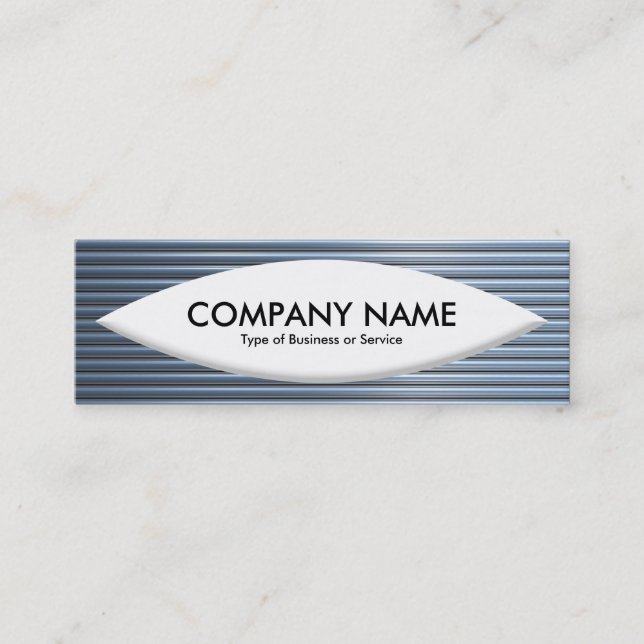 Boat Shape - Chrome Tubes Mini Business Card (Front)