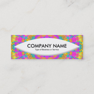Boat Shape - Kaleidoscope 01 Mini Business Card