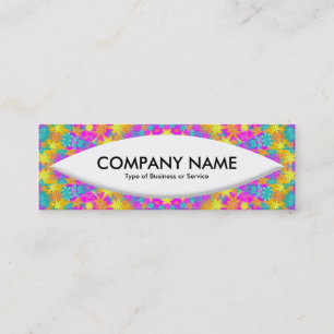 Boat Shape - Kaleidoscope 04 Mini Business Card