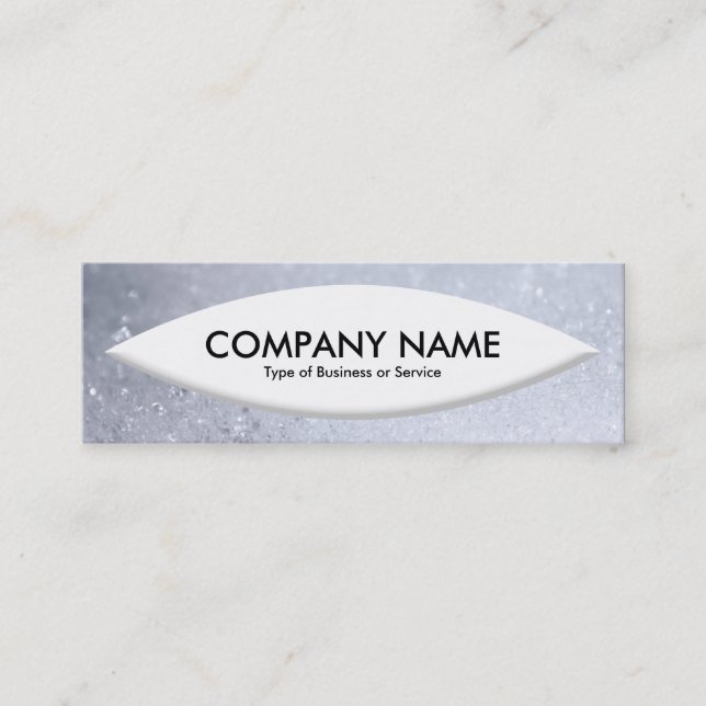 Boat Shape - Soap Bubbles Mini Business Card (Front)