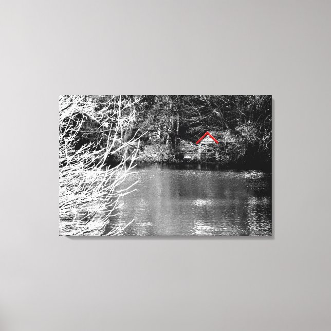 Boat shed canvas print (Front)