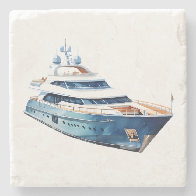 Boat Stone Coaster (Front)