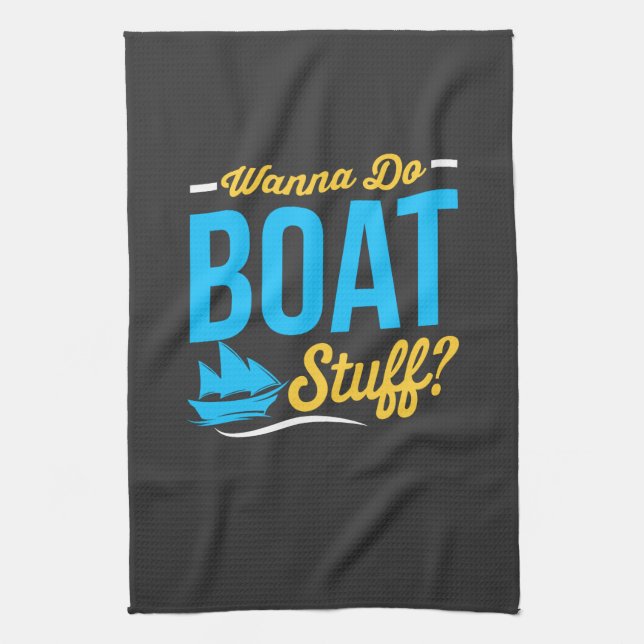 Boat Stuff Tea Towel (Vertical)