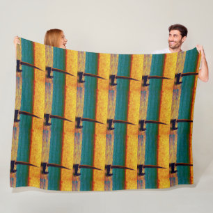 Boat Sunset Marine Swim Dive Destiny's Destiny Fleece Blanket