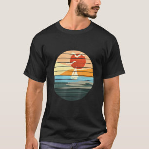 Boat Sunset Sailing Seagulls  Graphic Art T-Shirt