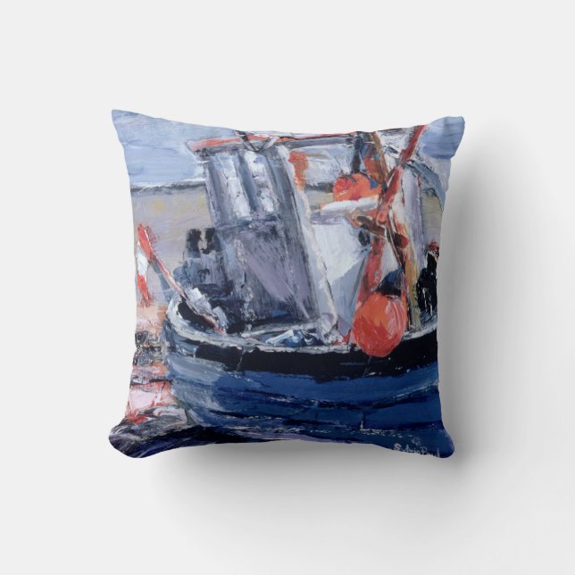 Boat with Red Buoy Cushion (Front)