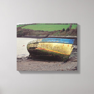 Boat wreck canvas print