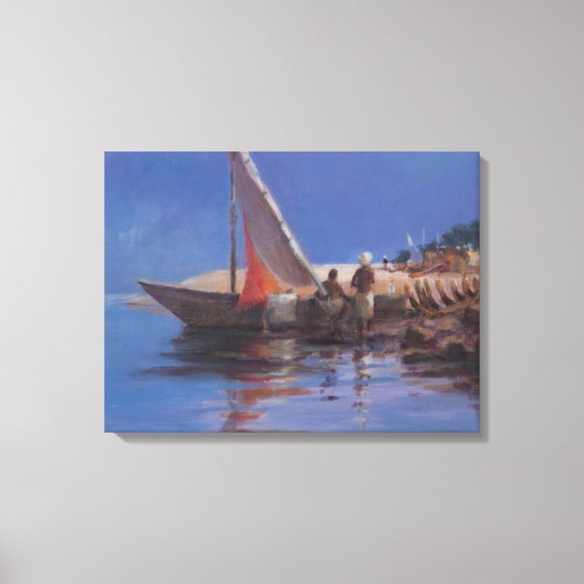 Boat Yard Kilifi 2012 Canvas Print (Front)
