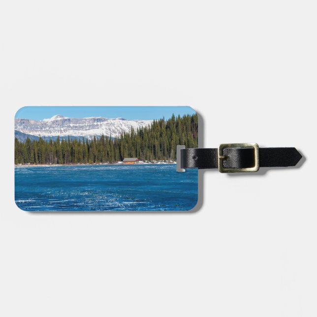 Boathouse next to Lake Louise - Banff, Canada Luggage Tag (Front Horizontal)