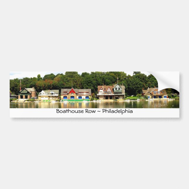 Boathouse Row Bumper Sticker (Front)