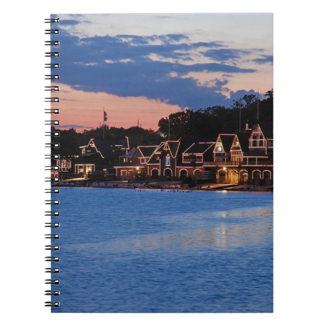 Boathouse Row dusk Notebook (Front)