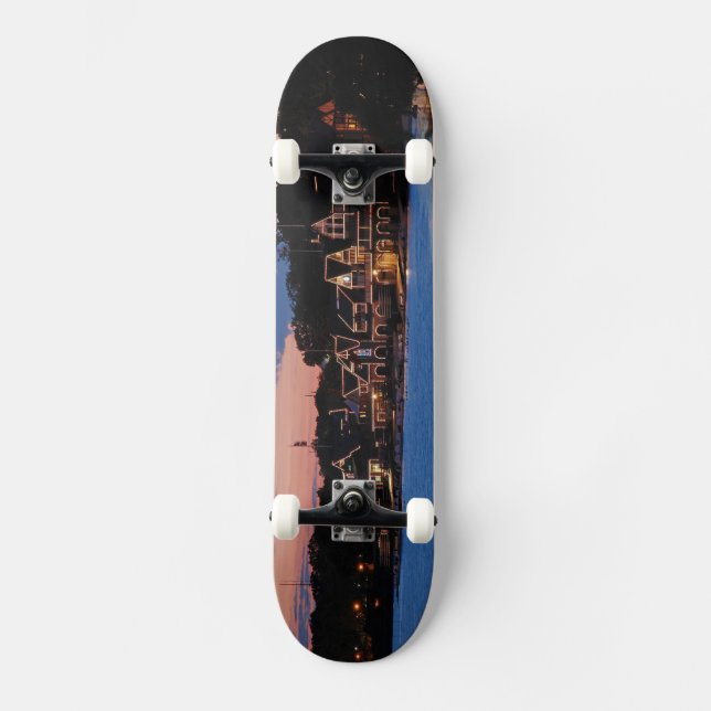 Boathouse Row dusk Skateboard (Front)