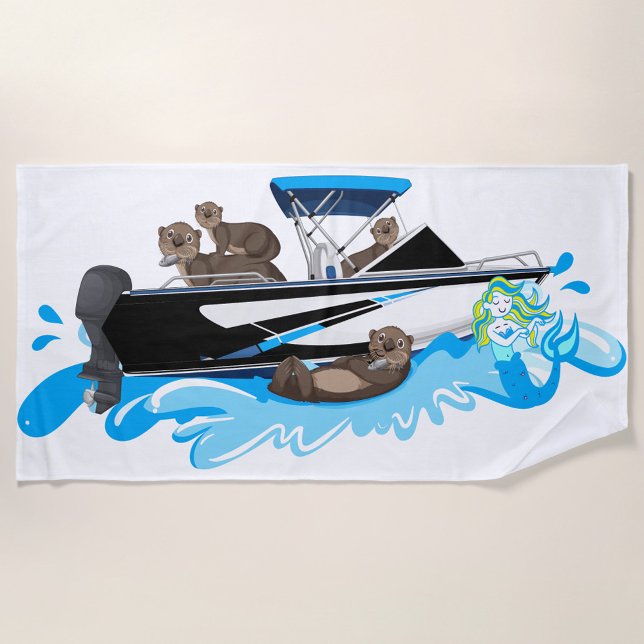 Boating Beach Towel (Great Gift for beach or pool!)