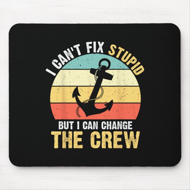Boating Boat Captain  Mouse Pad (Front)