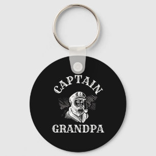 Boating Boat Owner Captain Grandpa Pontoon Grandfa Key Ring