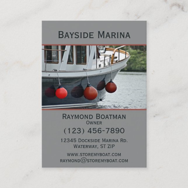 Boating Business Card (Front)