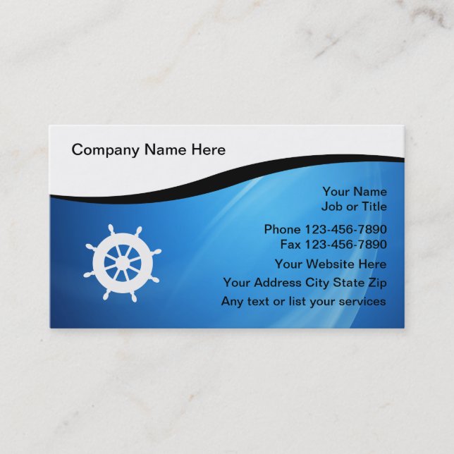 Boating Business Cards (Front)