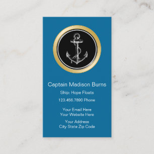 Boating Business Cards Vertical