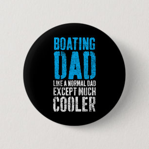Boating Captain Boat Dad Father's Day 6 Cm Round Badge