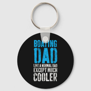 Boating Captain Boat Dad Father's Day  Key Ring