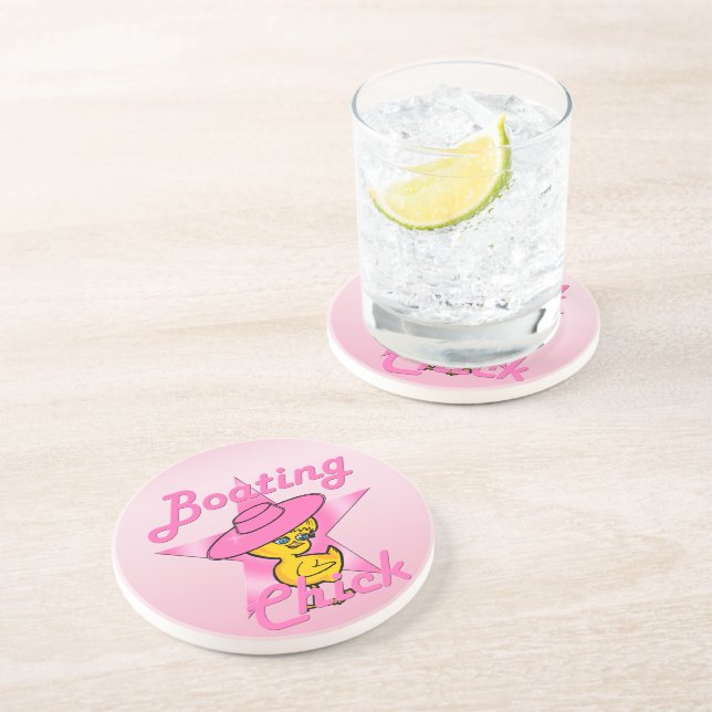 Boating Chick #8 Coaster (Side)