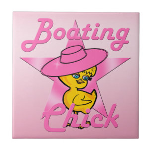 Boating Chick #8 Tile