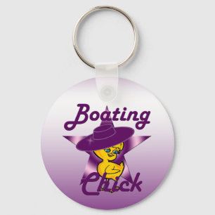 Boating Chick #9 Key Ring