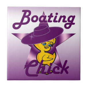 Boating Chick #9 Tile