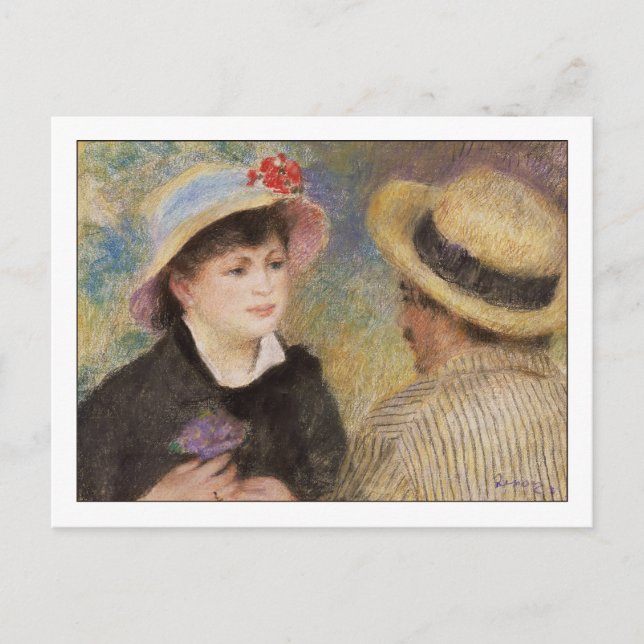 Boating Couple by Pierre Auguste Renoir Postcard (Front)