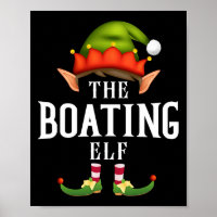 Boating Elf Group Funny Christmas Pajama Party 