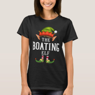 Boating Elf Group Funny Christmas Pajama Party  T-Shirt
