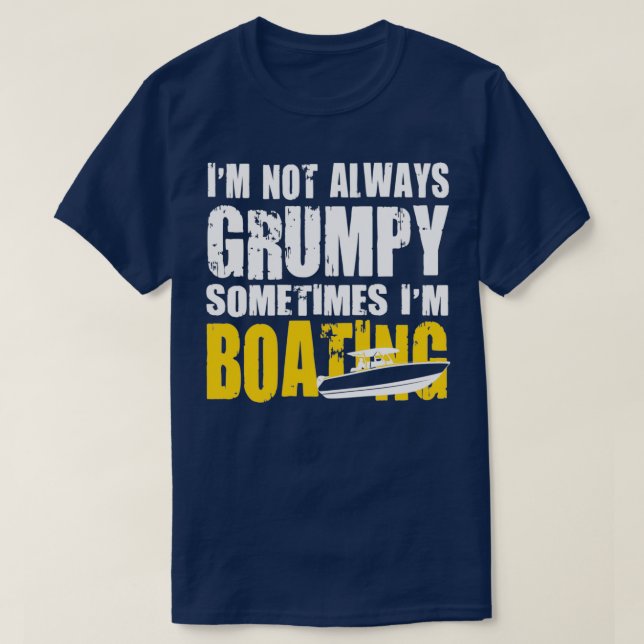 Boating Enthusiast Funny Gift Boat Owner T-Shirt (Design Front)