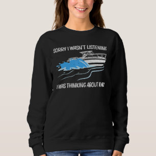 Boating For Men Women Boat Captain Boater Pontoon Sweatshirt