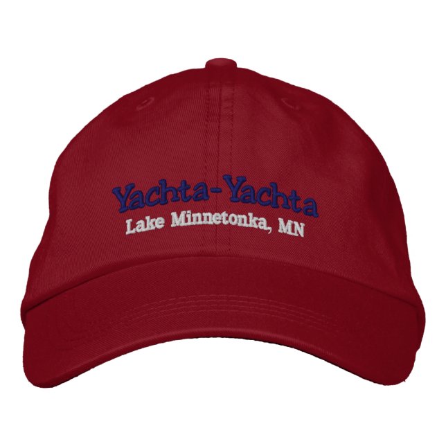 Boating Hat - Personalise with boat name (Front)