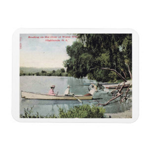 Boating, Highlands, NJ, Vintage Magnet