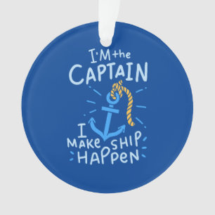 Boating - I'm The Captain Ornament