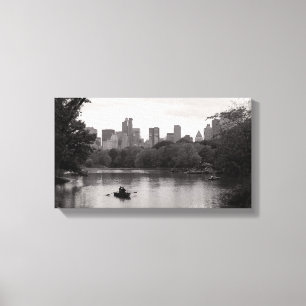 Boating in Central Park NYC (Canvas) Canvas Print