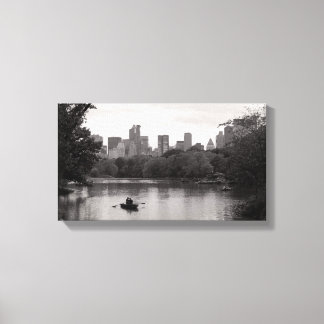 Boating in Central Park NYC (Canvas) Canvas Print