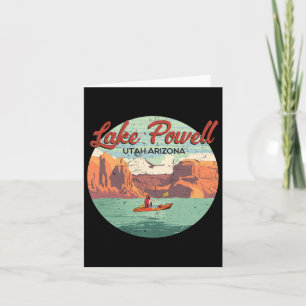 Boating In Lake Powell Utah Arizona Vintage Travel Card