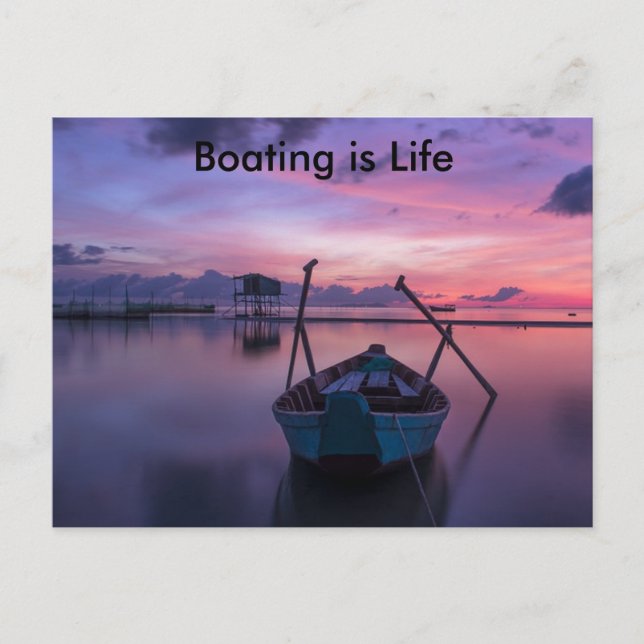 Boating is Life postcard (Front)