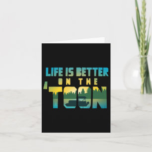 Boating Life Is Better On The Toon Pontoon Captain Card
